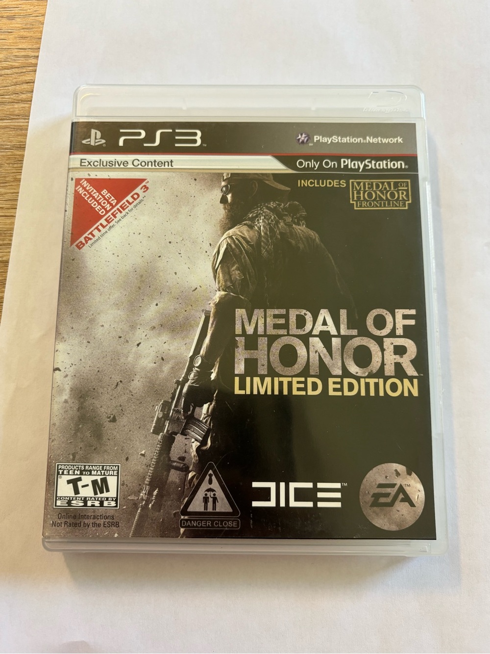 Medal of Honor Limited Edition PS3 Playstation 3 Vido Game